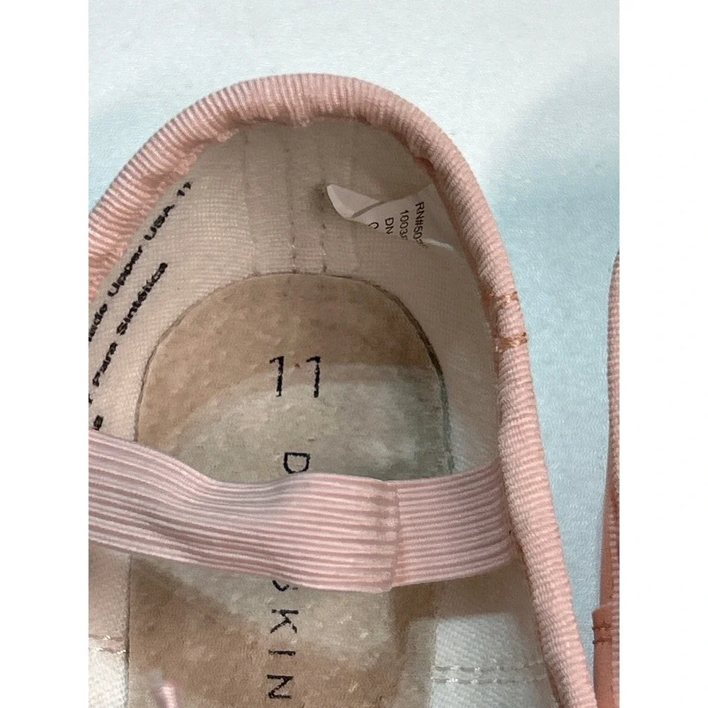 Danskin Pink Leather Ballet Dance Shoes Girls Size‎ 11